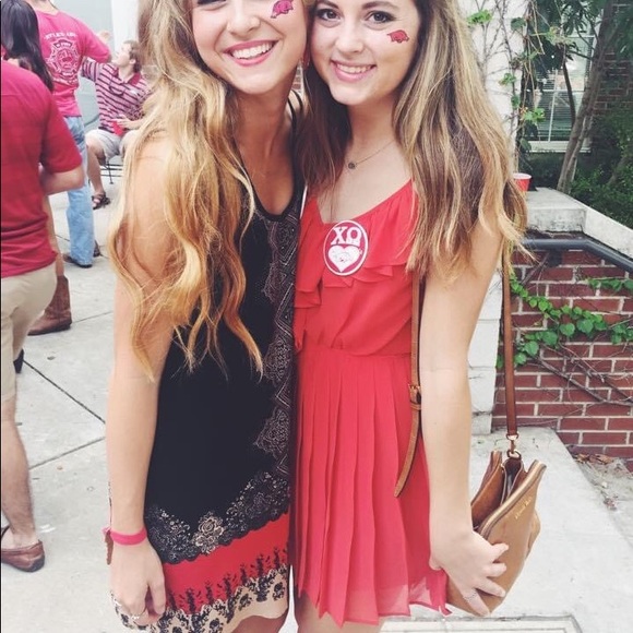 Red Cocktail Dress Ruffles! - Picture 3 of 3